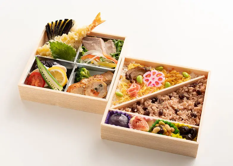 お弁当二段折詰の画像