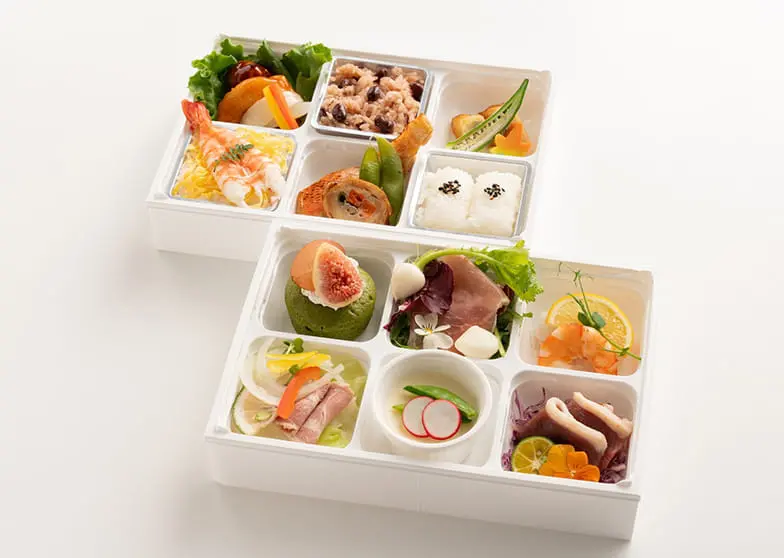 お弁当白二段パックの画像